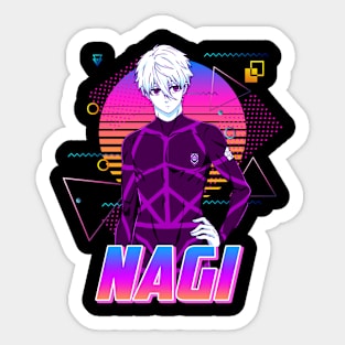 Nagi Seishiro Retro Sticker